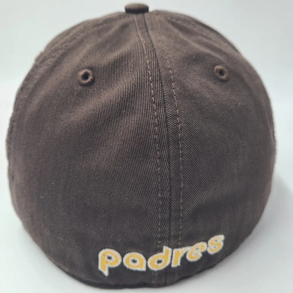 San Diego Padres Hat Fitted M 47 Brand Franchise Brown White MLB Swinging Friar